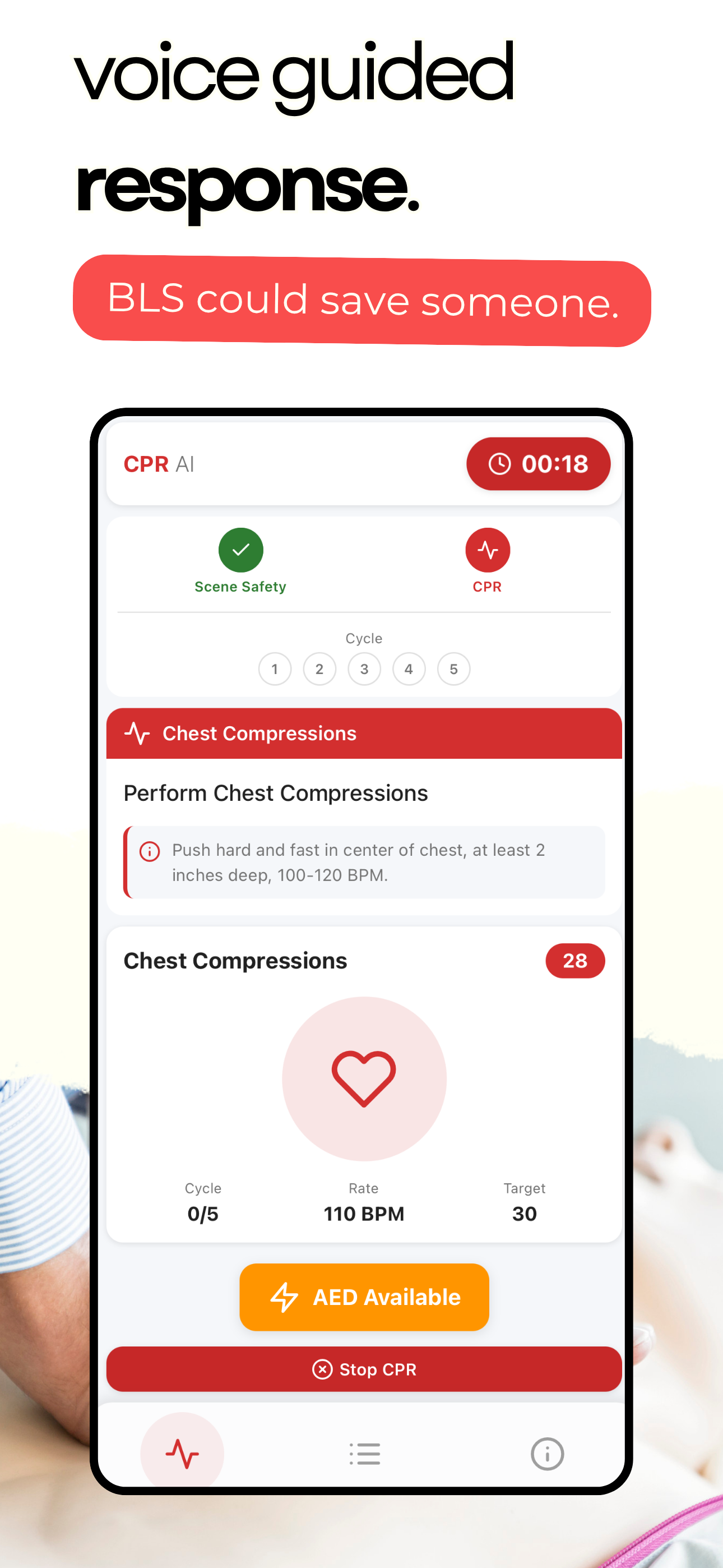 Real-time compression coaching